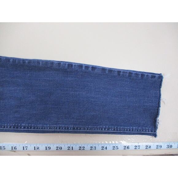 Madewell 37s Jeans 31x32 Mid Rise Skinny Raw Hem Ankle Fray Fits 33x29 - Picture 13 of 16